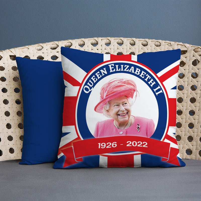 The Queen - Union Jack Flag - 45cm Cushion