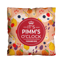 Drinks Brand Inspired - Fruity Pimm's O'clock - 45cm or 61cm Showerproof Outdoor Pub Cushion