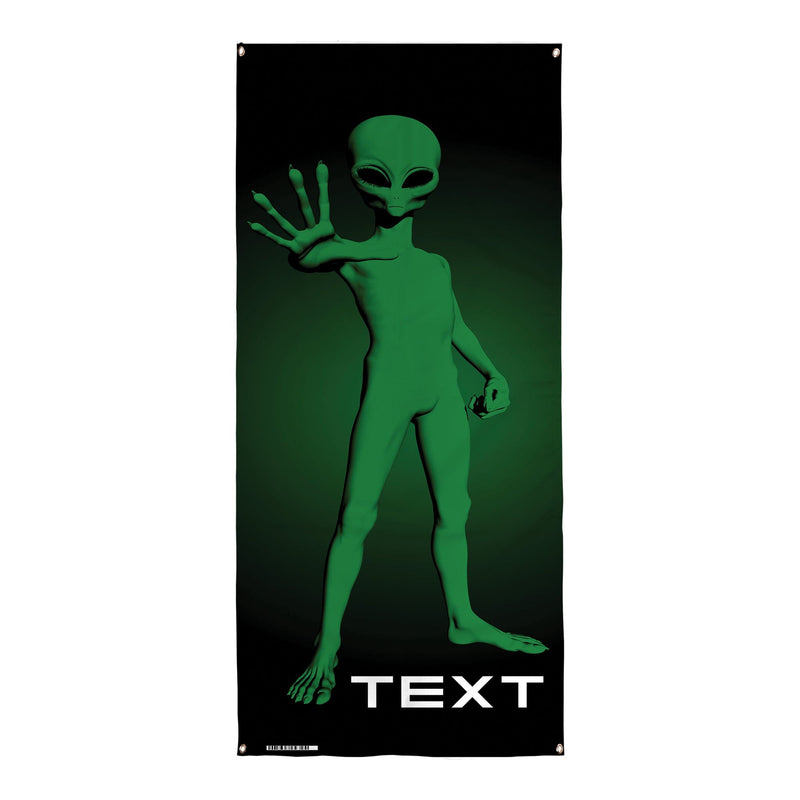 Personalised Text - Alien - Halloween Door Banner