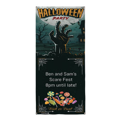 Personalised Text - Comic Party - Halloween Door Banner