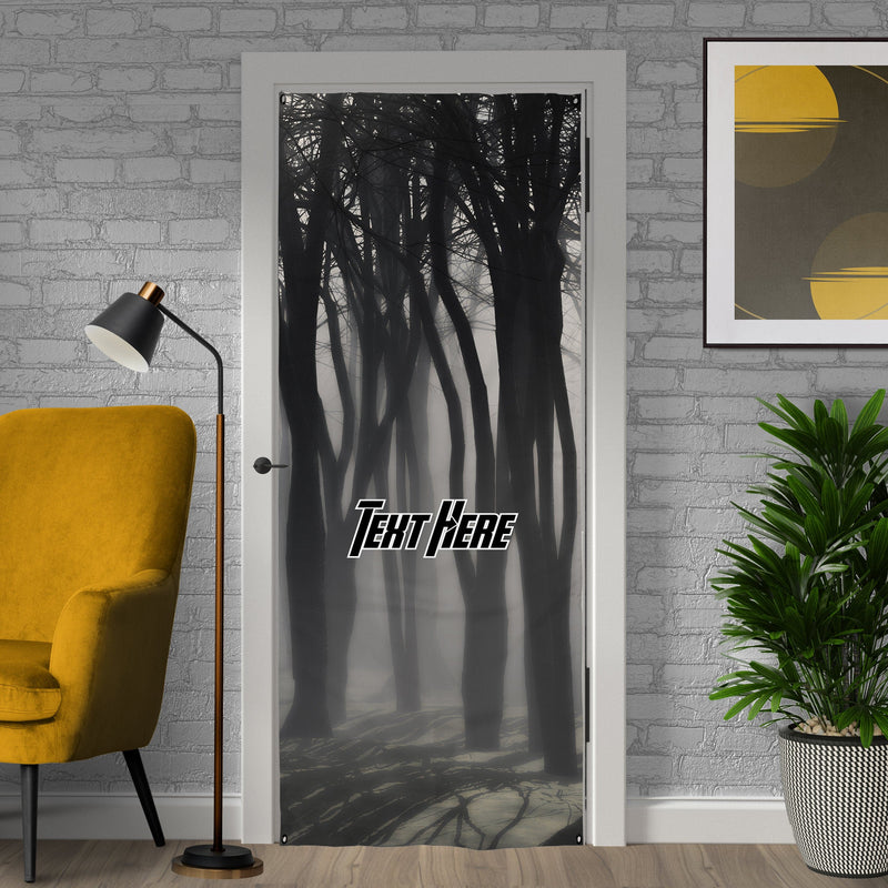 Personalised Text - Spooky Woodland - Halloween Door Banner