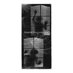 Personalised Text - Girl In The Window - Halloween Door Banner