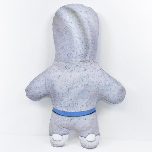 Fluffy Grey Dressing Gown - Personalised Mini Me Doll