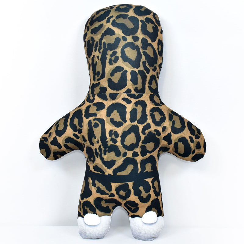 Fluffy Leopard Dressing Gown - Personalised Mini Me Doll