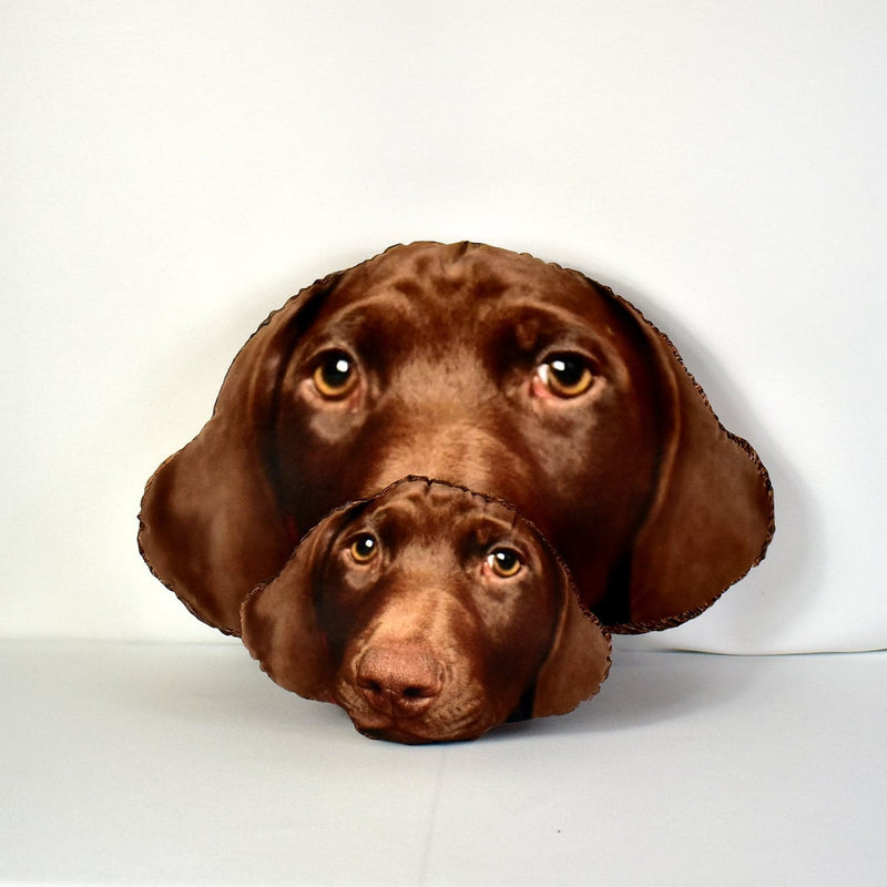 Mega Pet Face Cushion - Brown Fur