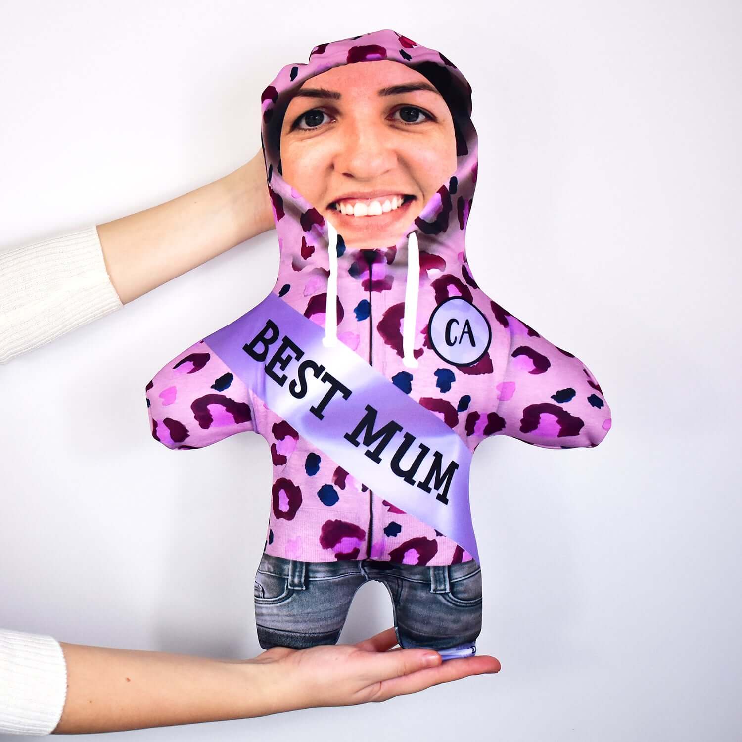 Best Mum Animal Print Hoodie - Personalised Mini Me Doll