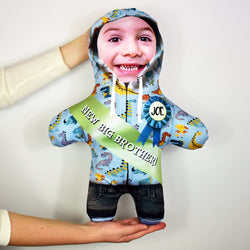 New Big Brother Dinosaur Hoodie - Personalised Mini Me Doll