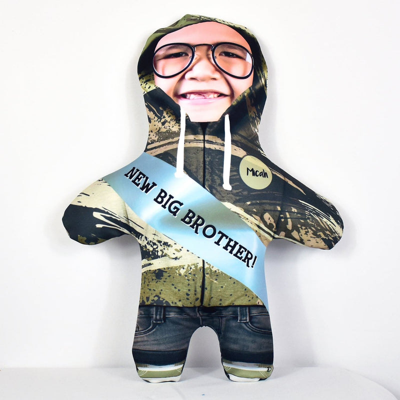 New Big Brother Textured Hoodie - Personalised Mini Me Doll