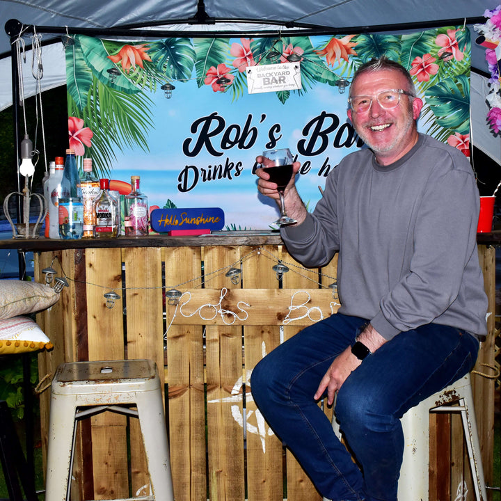 Customer Photo - Home Bar Banner & Runner