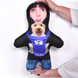 Purple Pet Carrier - Two Faces - Personalised Mini Me Doll