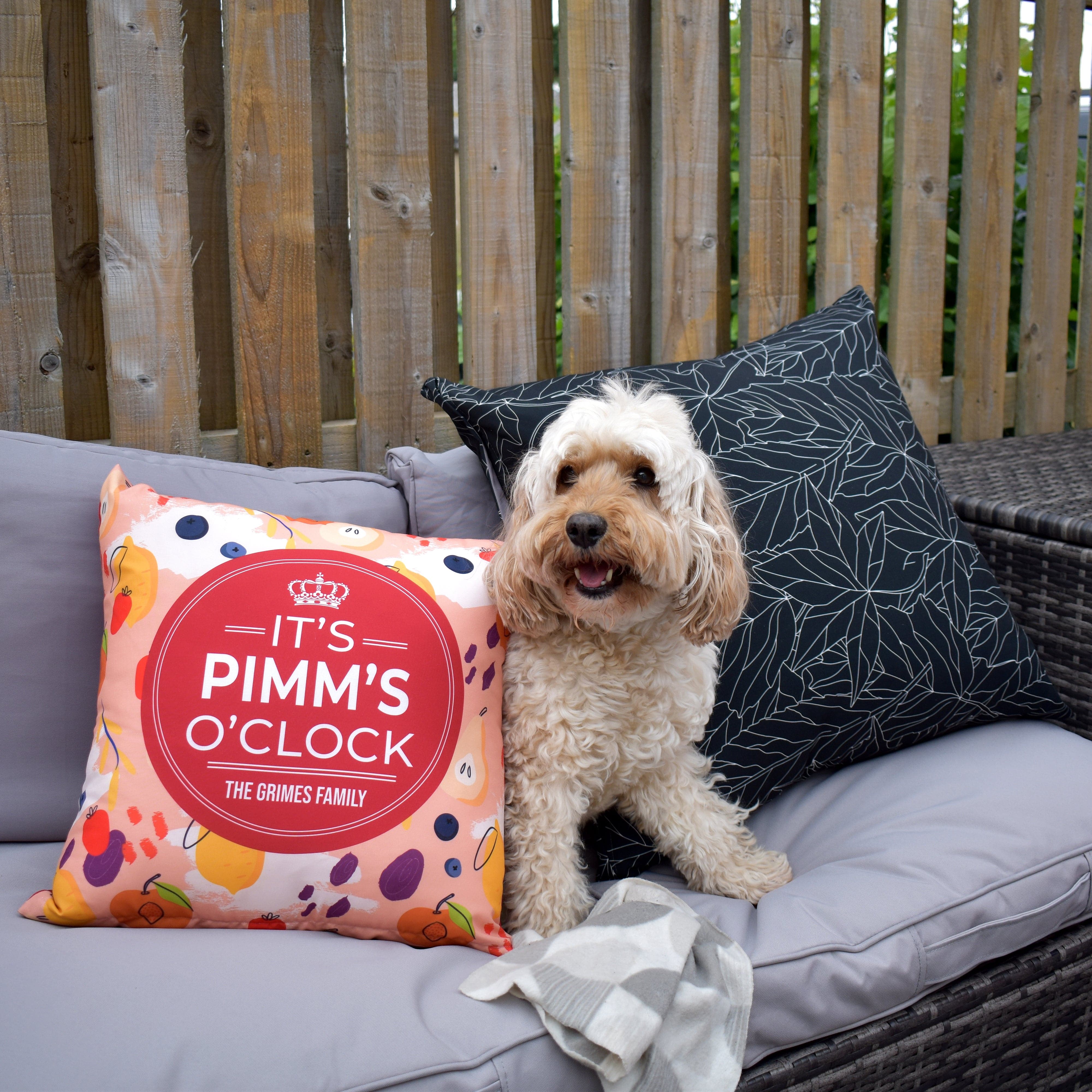 Drinks Brand Inspired - Fruity Pimm's O'clock - 45cm or 61cm Pub Cushion