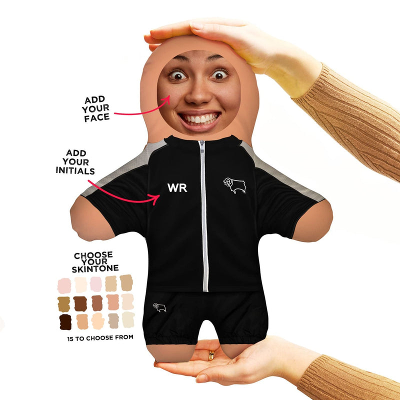 Derby County Tracksuit - Personalised Mini Me Doll - Officially Licenced