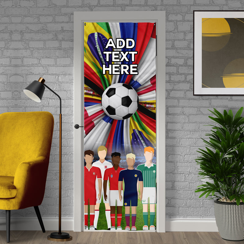 Personalised Text - World Cup - Flag Swirl