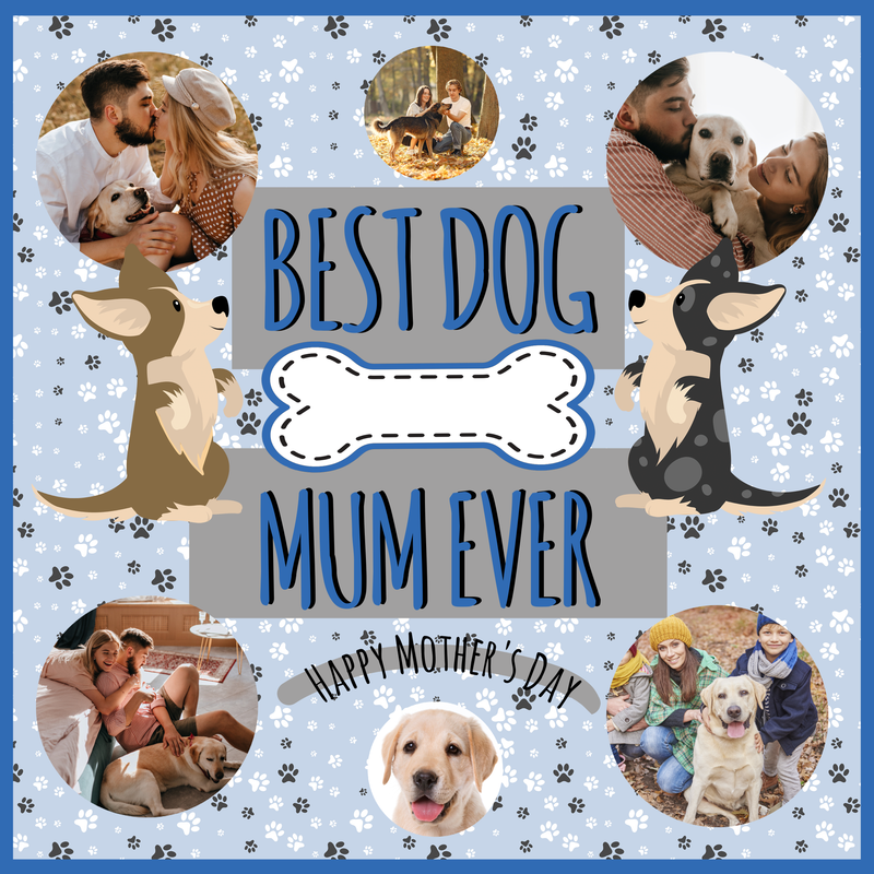 Best Dog Mum Ever! - Personalised Photo Fleece Blanket
