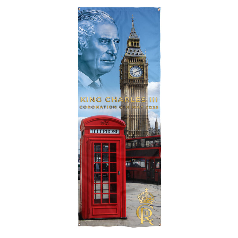 King Charles Coronation - London Streets - Door Banner