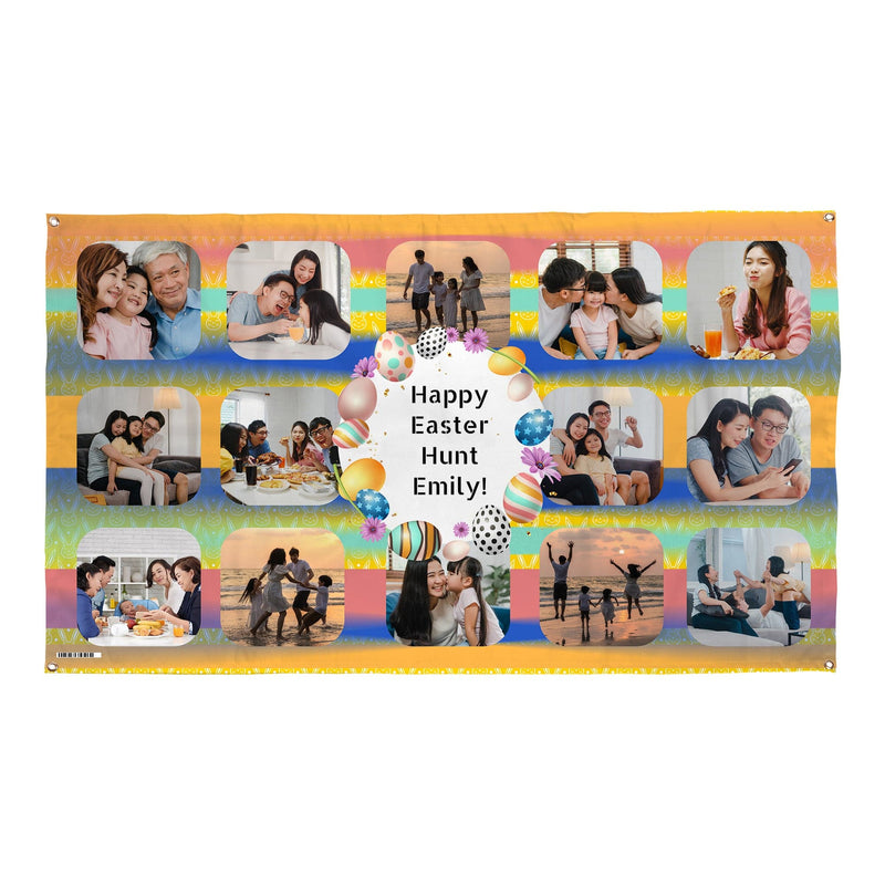 Colourful Easter - photo banner - Edit text - 5FT X 3FT