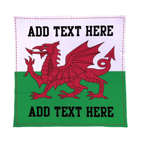 Personalised Wales - Fleece Blanket