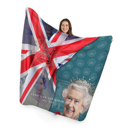 Queen Flag Ripple - Jubilee Fleece Blanket