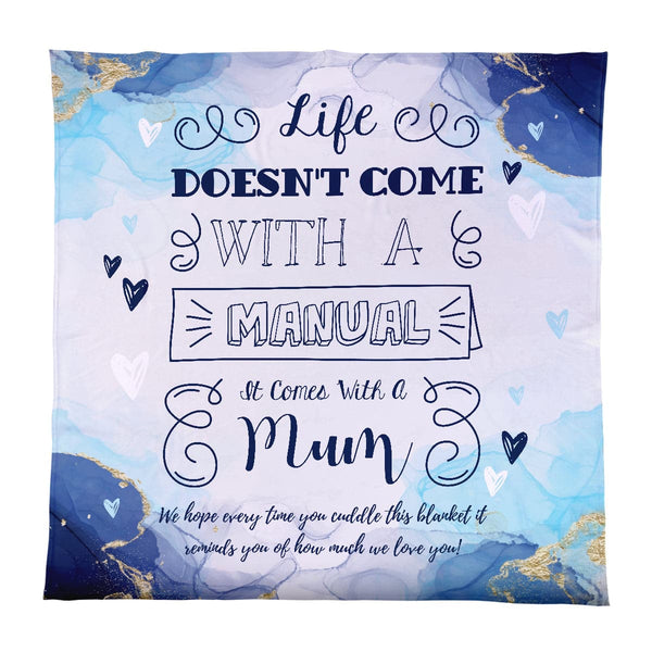 Personalised Text - Marble - Sentiment Quote Fleece Blanket