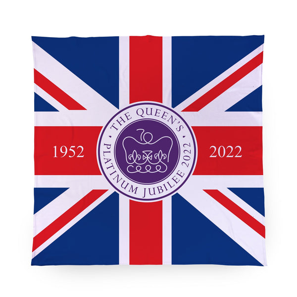 Union Jack Flag With Logo - Jubilee Fleece Blanket