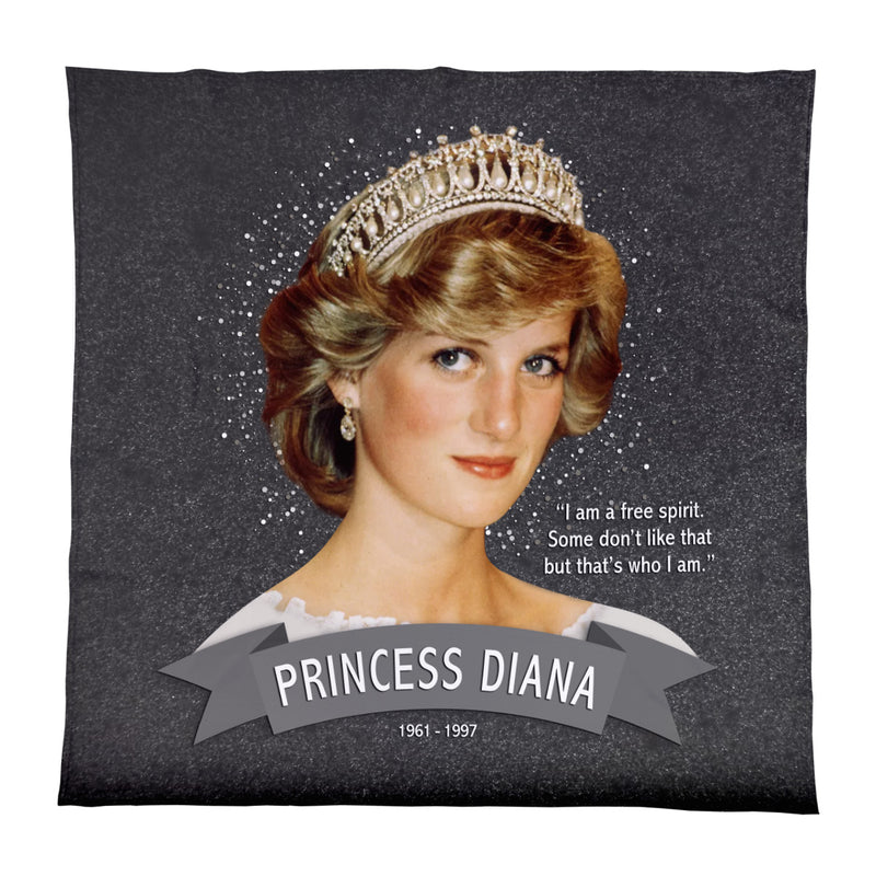 Princess Diana - Grey Sparkle - 150 x 150cm Fleece Blanket