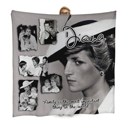 Princess Diana - Family - 150 x 150cm Fleece Blanket