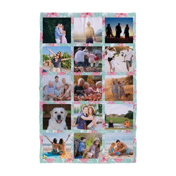 Personalised Beach Towel | Tropical Floral (Photo)