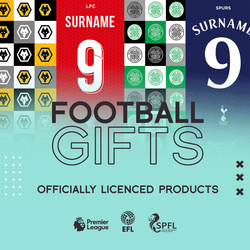 Officially Licenced Personalised Football Gifts British Made