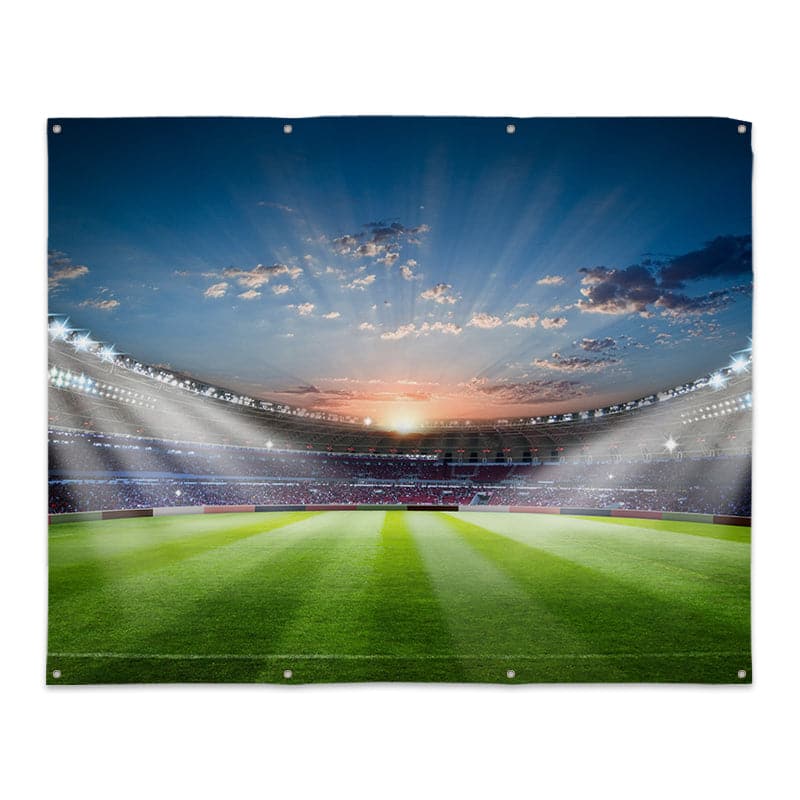 Football Stadium - Landscape Garden Banner - 79" x 61"
