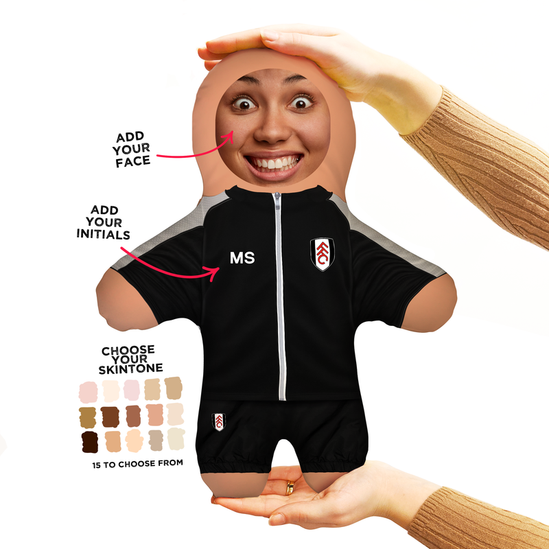 Fulham FC  Tracksuit - Personalised Mini Me Doll - Officially Licenced