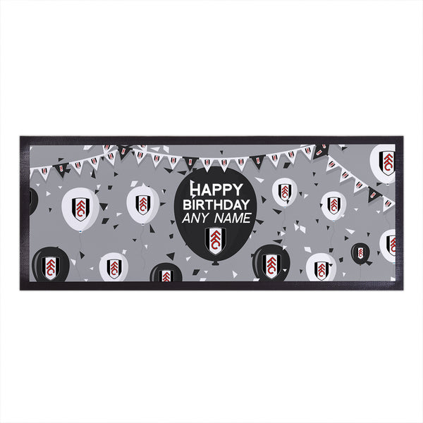 Fulham FC - Balloons Personalised Bar Runner - Officially Licenced