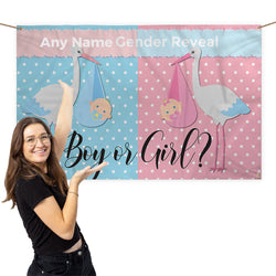 Personalised Gender Reveal Banner