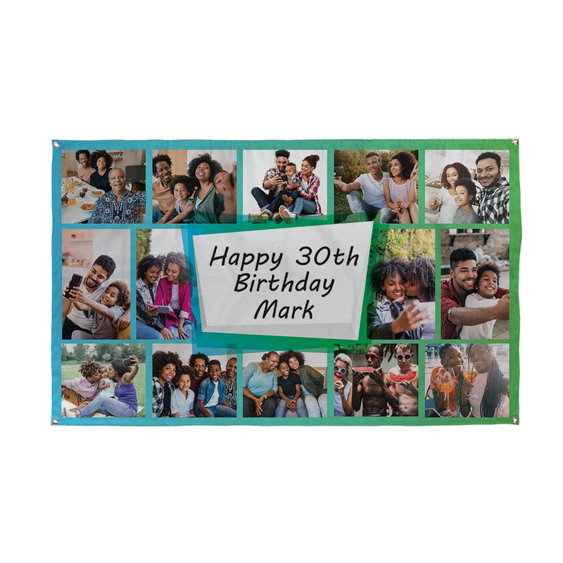 Personalised Occasion Photo Banner | Custom Photo BannerAny Occasion Personalised Photo Banner - Edit Text - 5ft x 3ft
