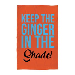 Personalised Beach Towel - Keep the Ginger in the Shade