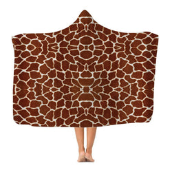Giraffe Print - Hooded Blanket