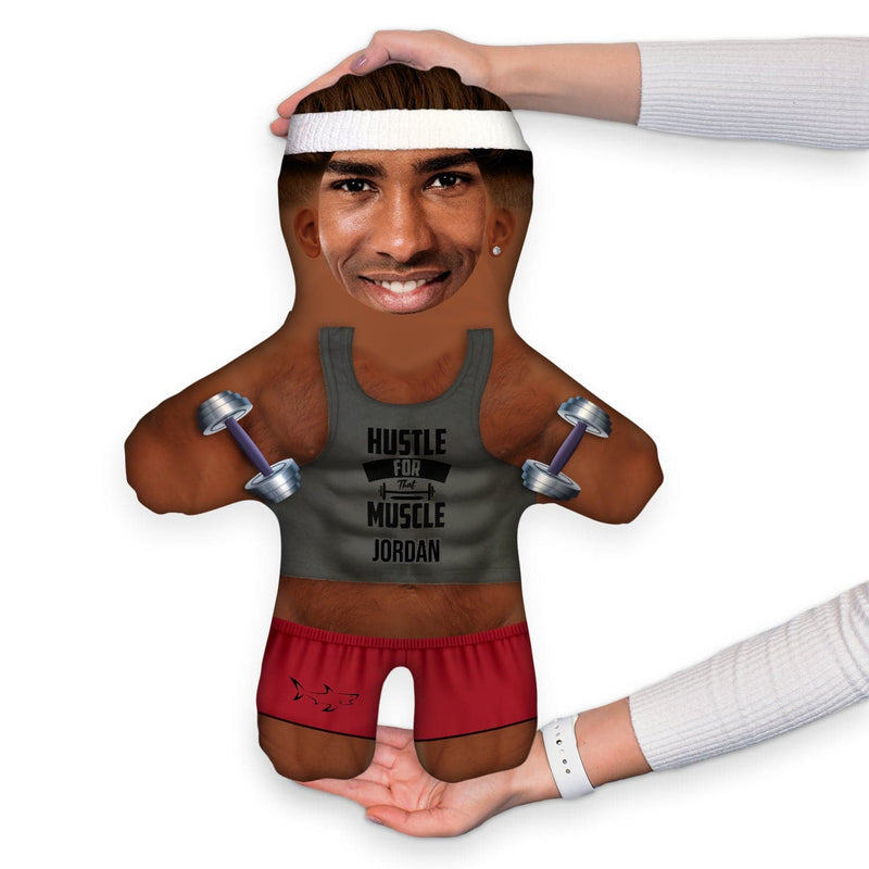 Gym Babe - Hustle For That Muscle - Personalised Mini Me Doll