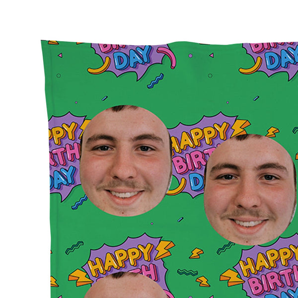 Happy Birthday - Face Scatter Blanket