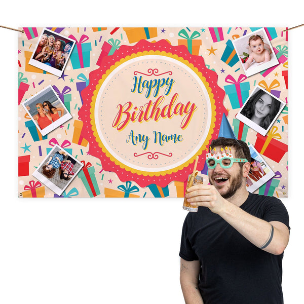 Happy Birthday Photo Banner