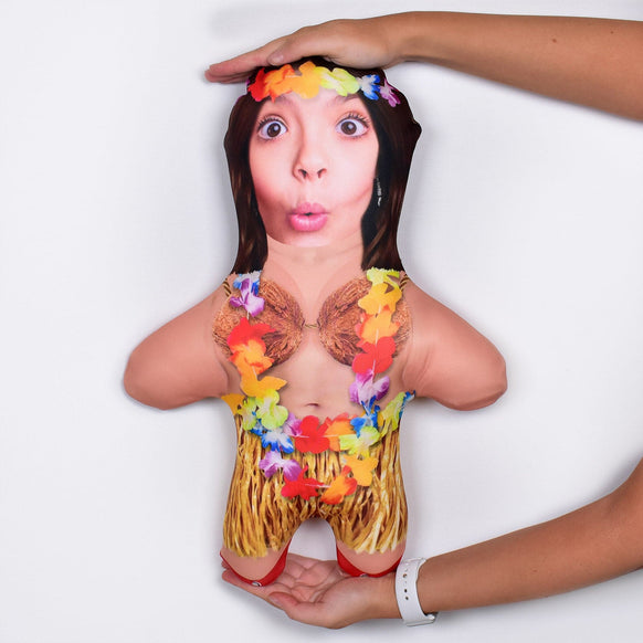 Hawaiian Hula Girl - Choose Your Hair - 5 Variants - Personalised Mini Me Doll