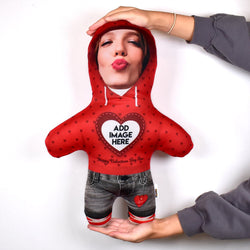 Love Heart Photo Hoodie - Personalised Mini Me Doll