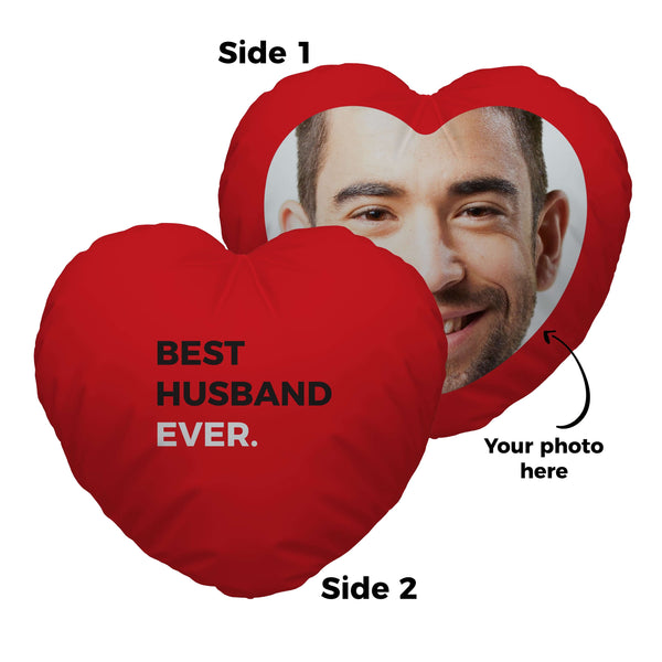 Personalised Heart Photo Cushion