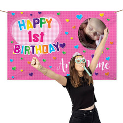 Happy Birthday Kids Photo Banner