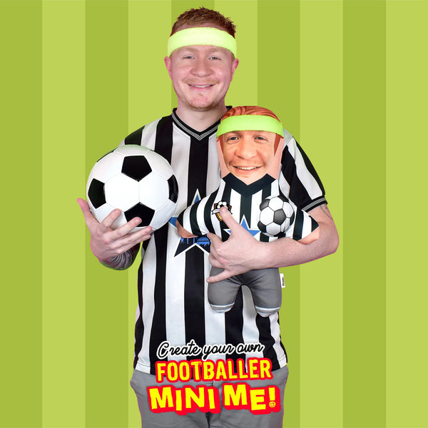 Create Your Own Footballer - Mini Me™ - Personalised Shirt - Choose Your Outfit, Hair, Shoes and Accessories