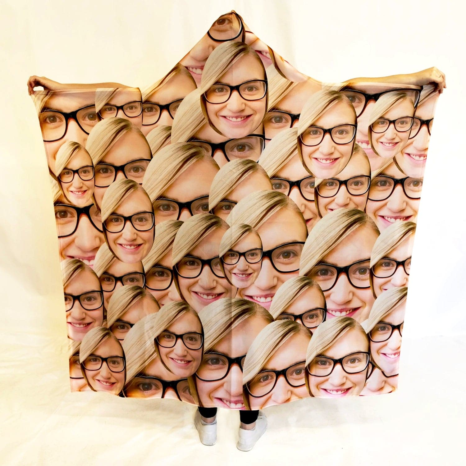 Your Face All Over - Hooded Blanket