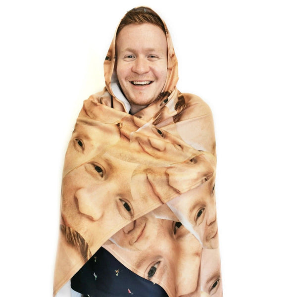 Your Face All Over - Hooded Blanket