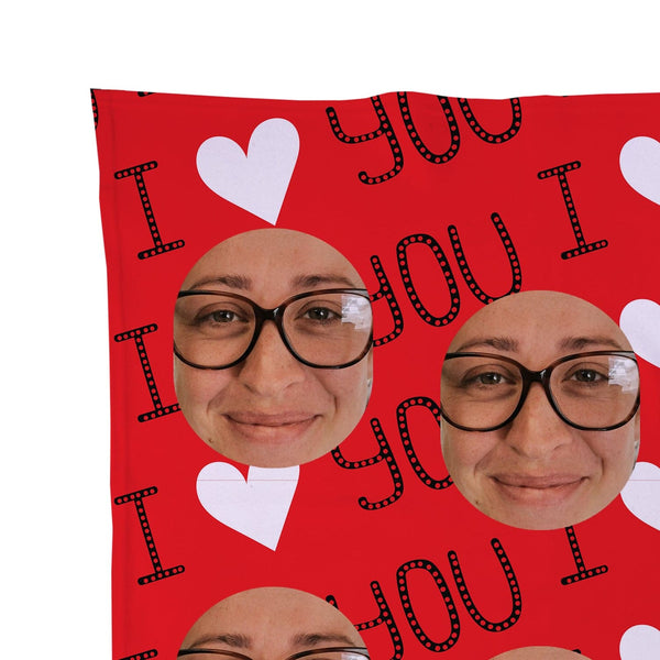 I Love You - Face Scatter Blanket