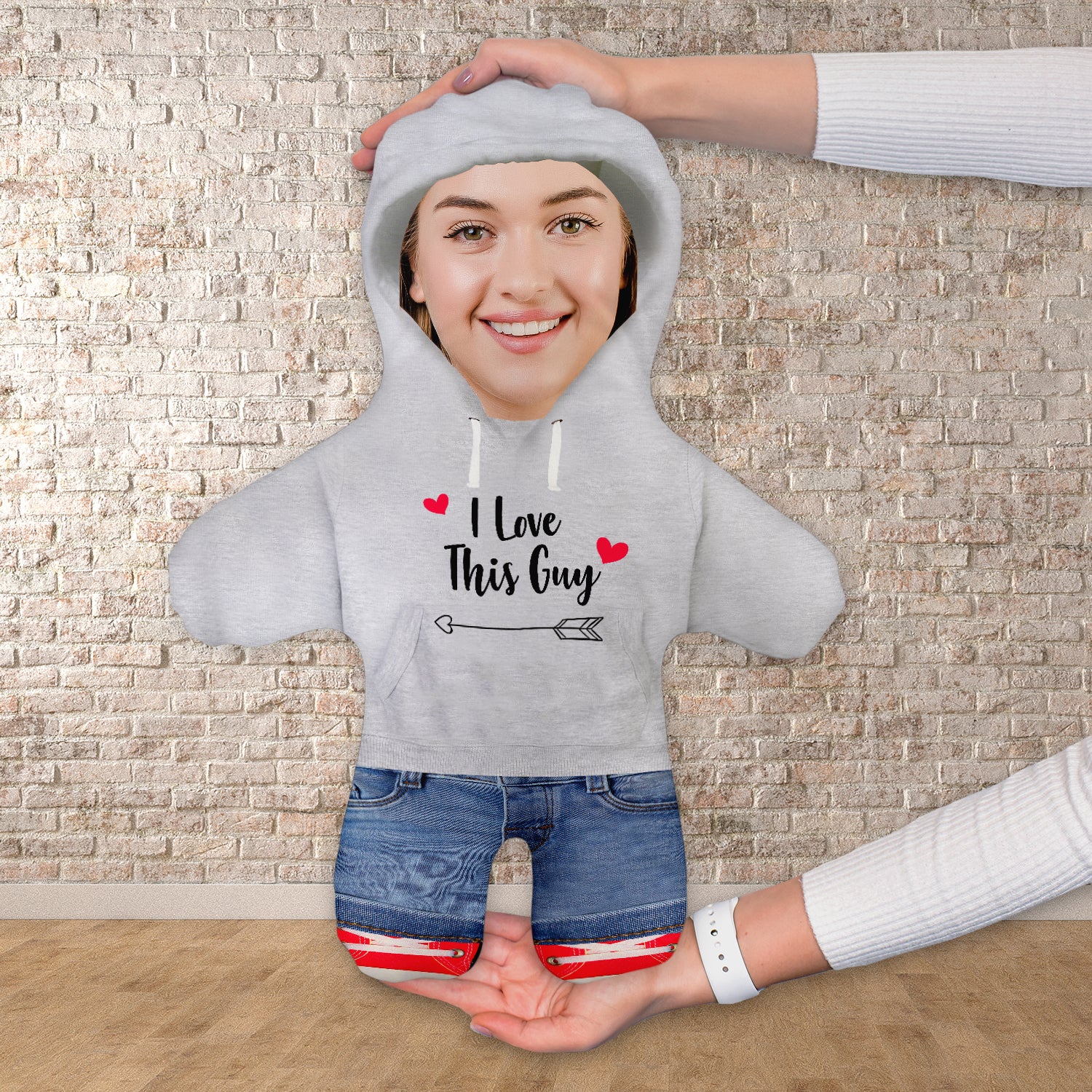 I love this girl or guy hoodie - Personalised Mini Me Doll - Two Variants