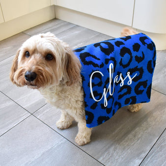 Personalised Lightweight, Microfibre Beach Towel - Any Colour - Animal Print