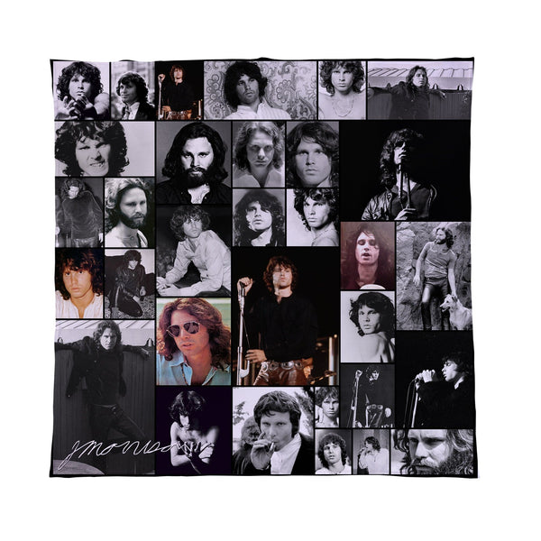 Personalised Fleece Blanket Throw | Jim Morrison Bedding