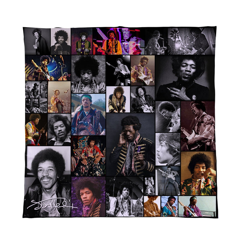 Personalised Fleece Blanket Throw | Jimi Hendrix Bedding
